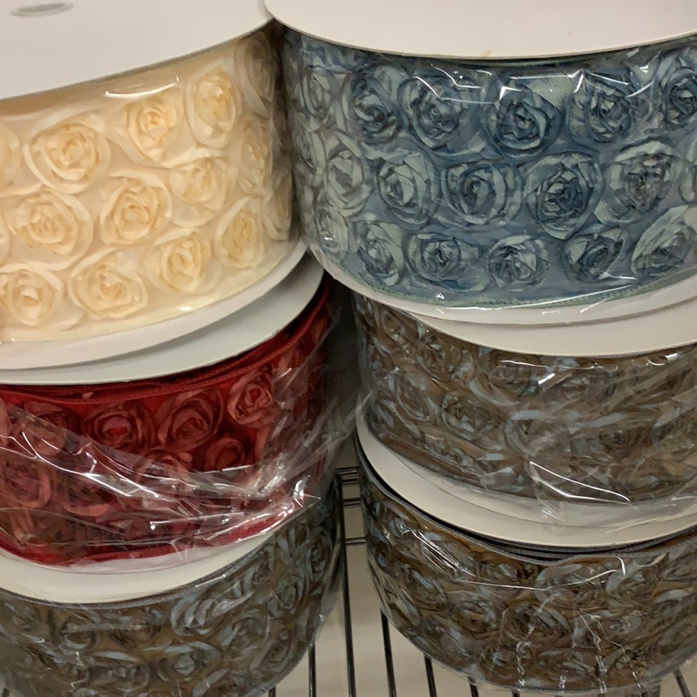 Wired rosette ribbon - Picture 2 of 2